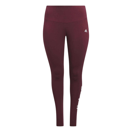 Red - Front - Adidas Womens-Ladies Fitted Leggings