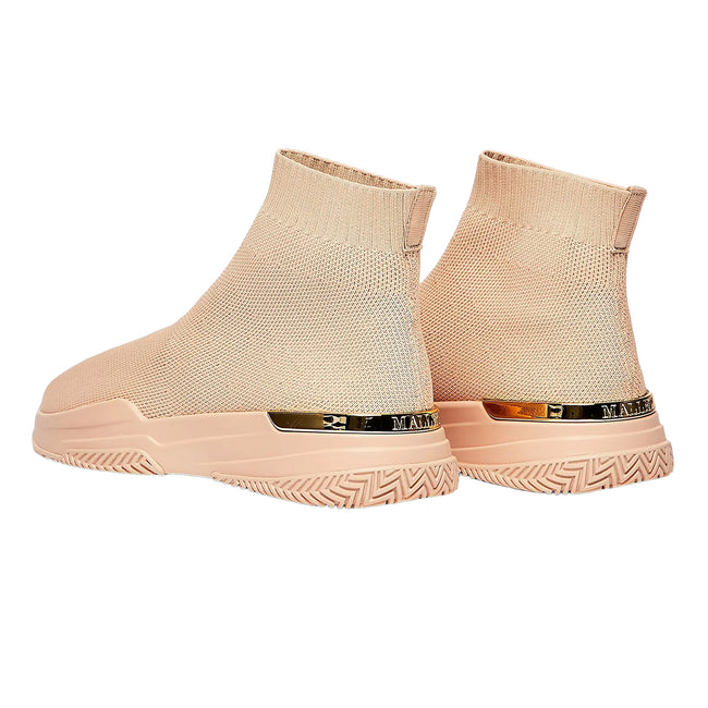 Peach - Back - Mallet Womens-Ladies Sock Trainers