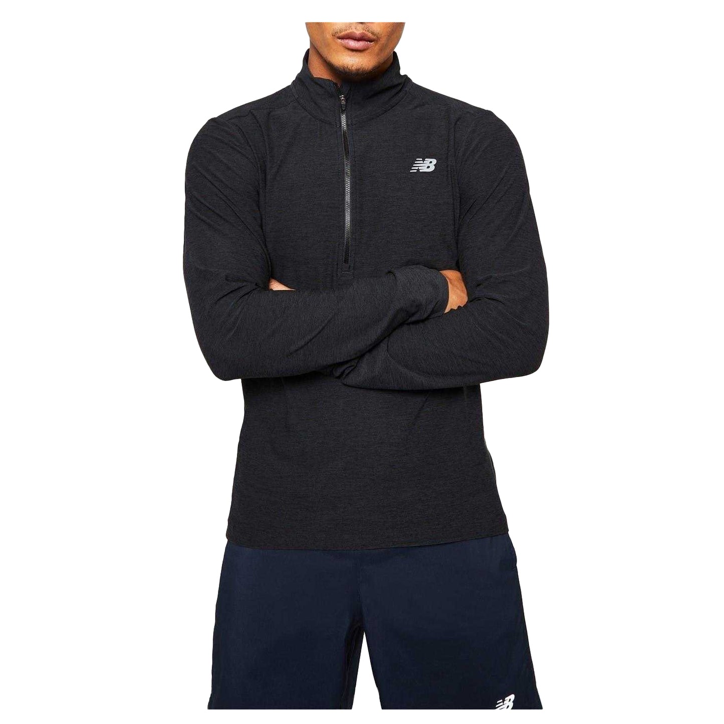 Charcoal - Back - New Balance Mens Accelerate Top