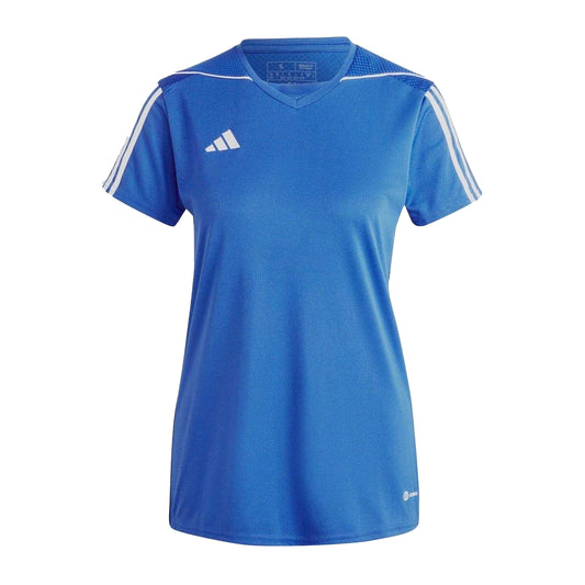 Blue-White - Front - Adidas Womens-Ladies Tiro 23 League Jersey