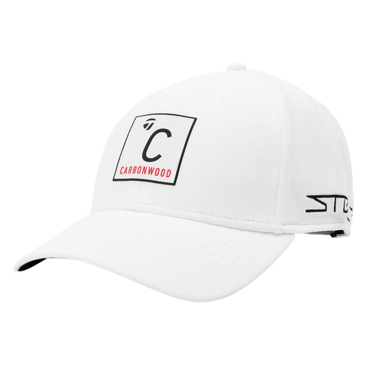 White - Front - TaylorMade Mens Driver Logo Baseball Cap