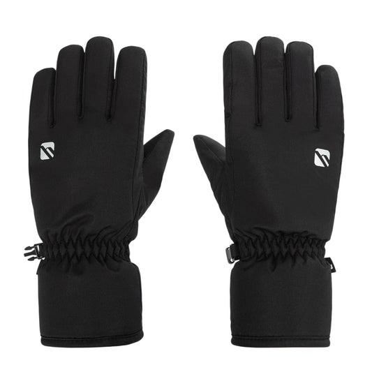 Black - Front - Campri Raise Polyester Logo Winter Gloves