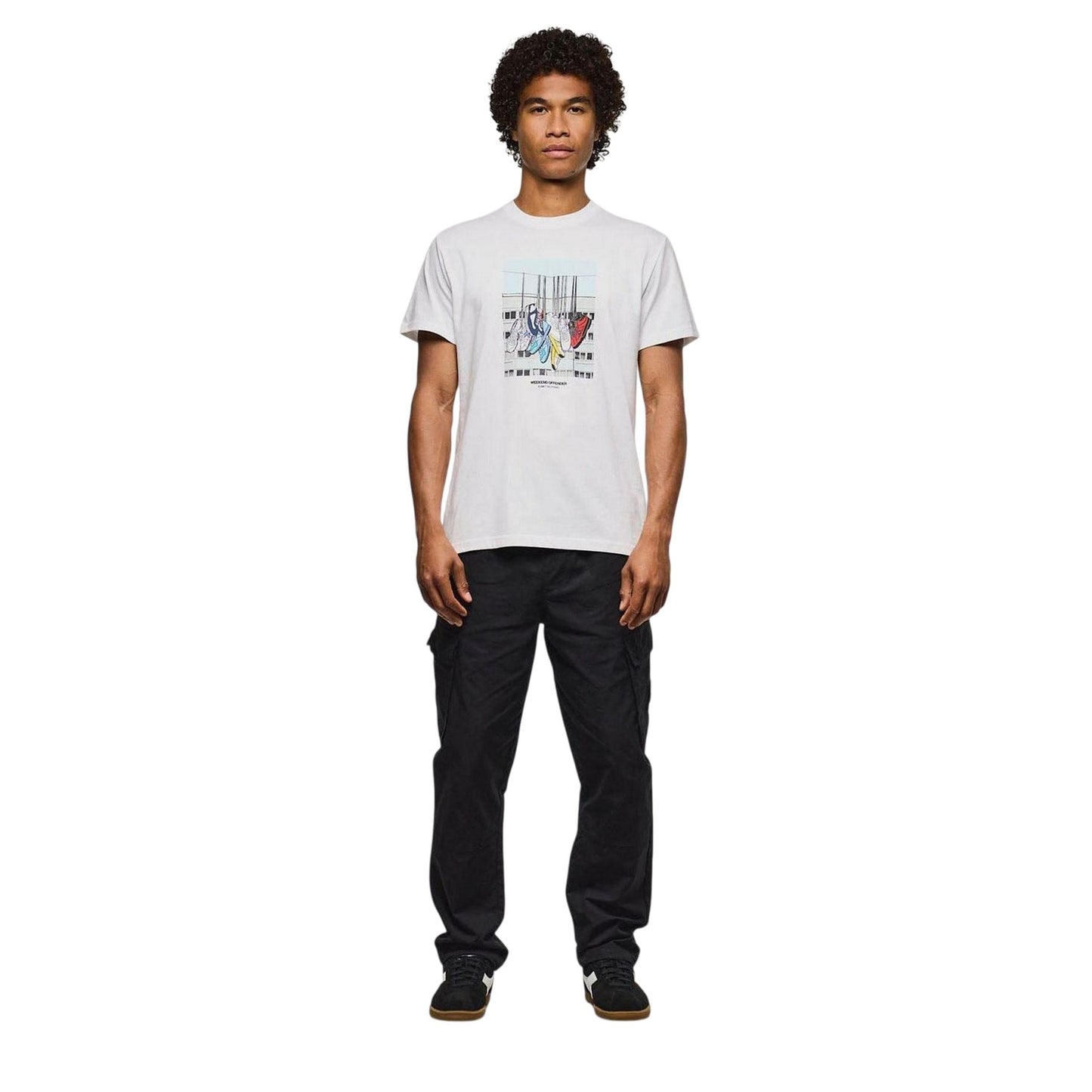 White - Lifestyle - Weekend Offender Mens Trainers T-Shirt