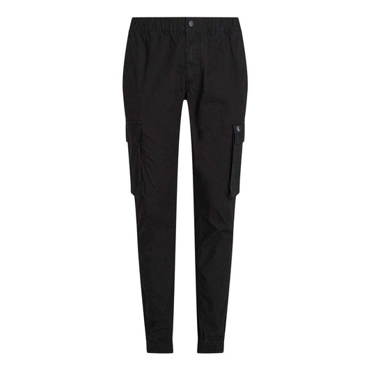 Black - Front - Calvin Klein Mens Cargo Trousers