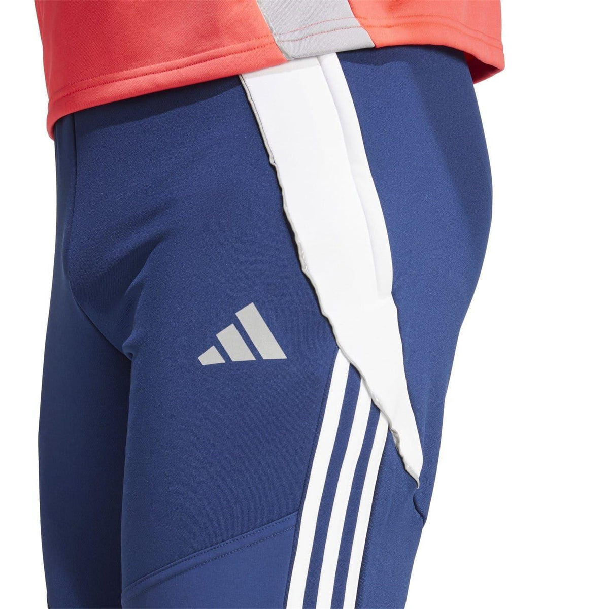 Navy Blue-White - Pack Shot - Adidas Mens Tiro 24 Winterized Tracksuit Bottoms