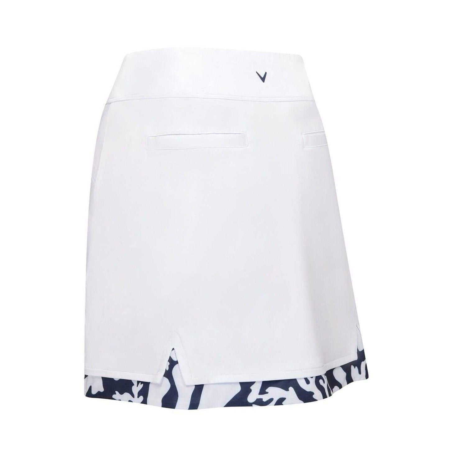 Brilliant White - Back - Callaway Womens-Ladies Abstract Floral Golf Skort