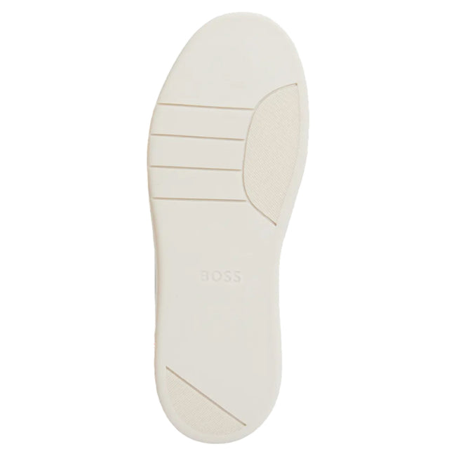 Natural - Pack Shot - Boss Womens-Ladies Baltimore Leather Tennis Trainers