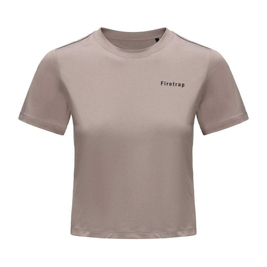 Stone - Front - Firetrap Womens-Ladies Recycled Polyester T-Shirt