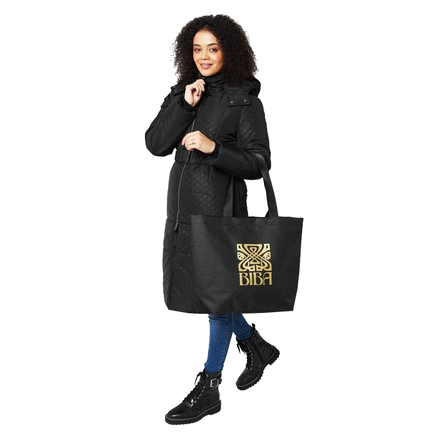 Black - Lifestyle - Biba Logo Tote Bag