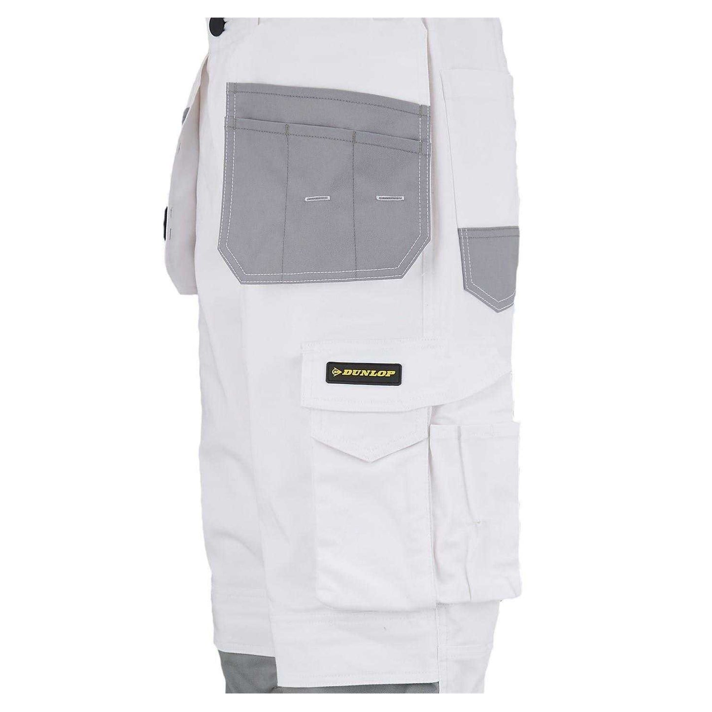 White-Grey - Lifestyle - Dunlop Mens Work Trousers