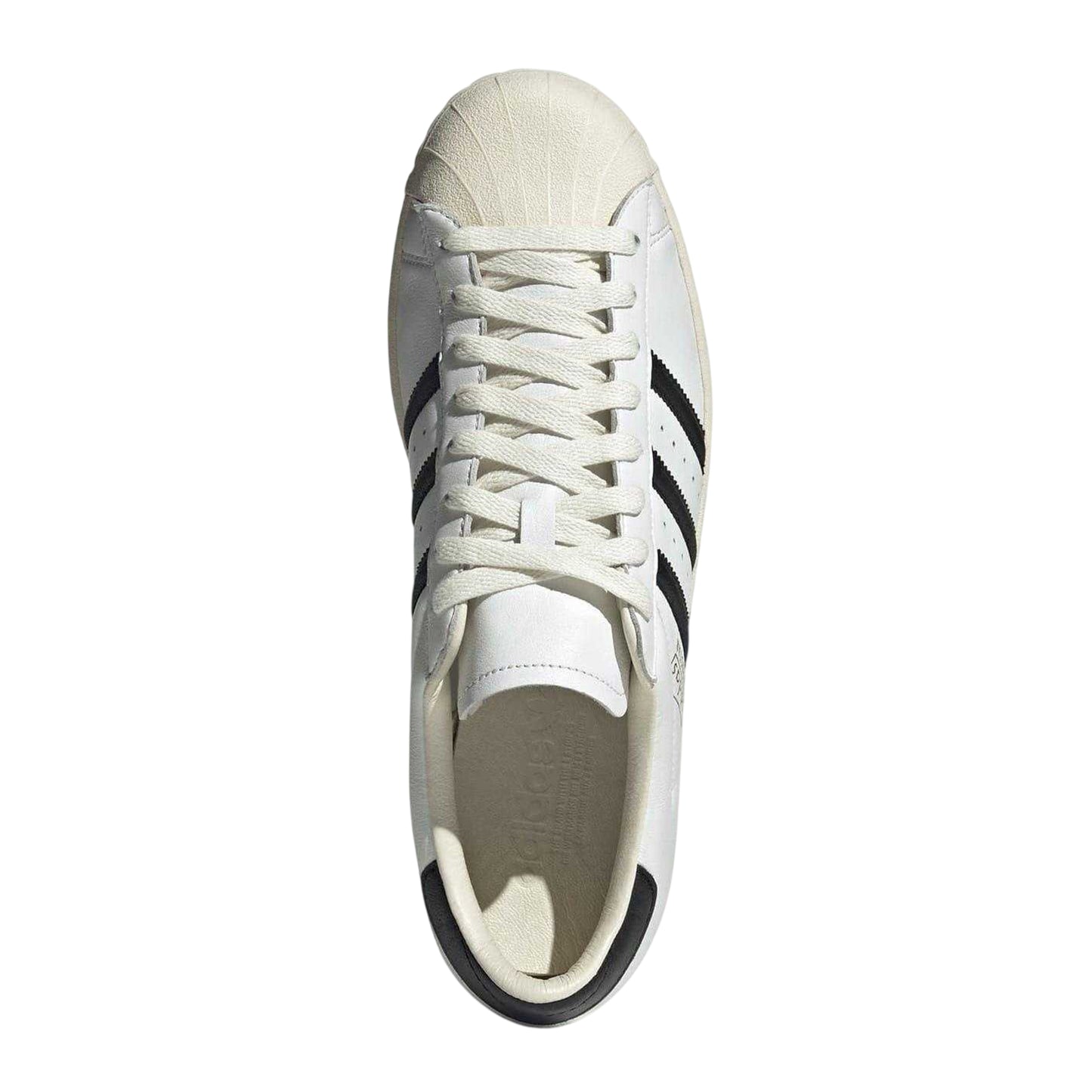 Cream-Black - Pack Shot - Adidas Mens Superstar Leather Shoes