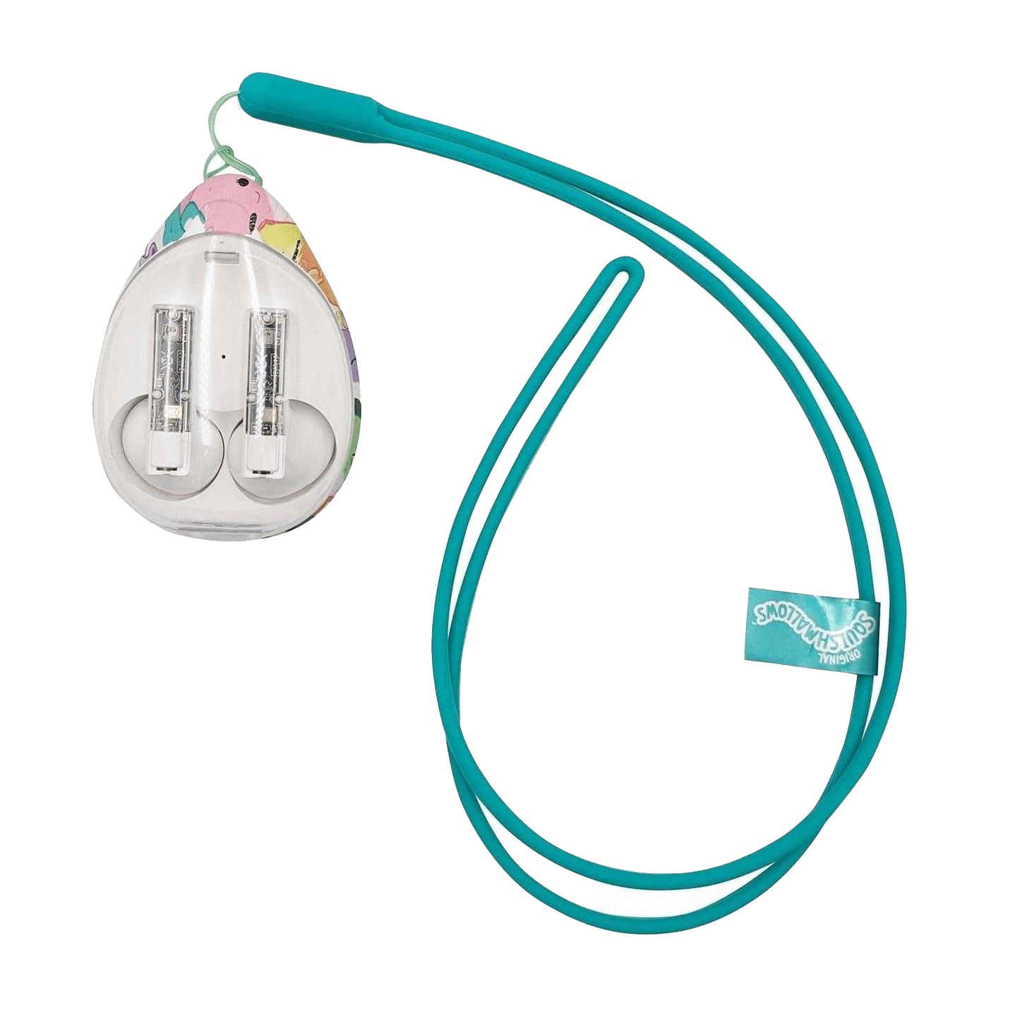 White - Back - Squishmallows Character Collage Characters Wireless Earbuds Set