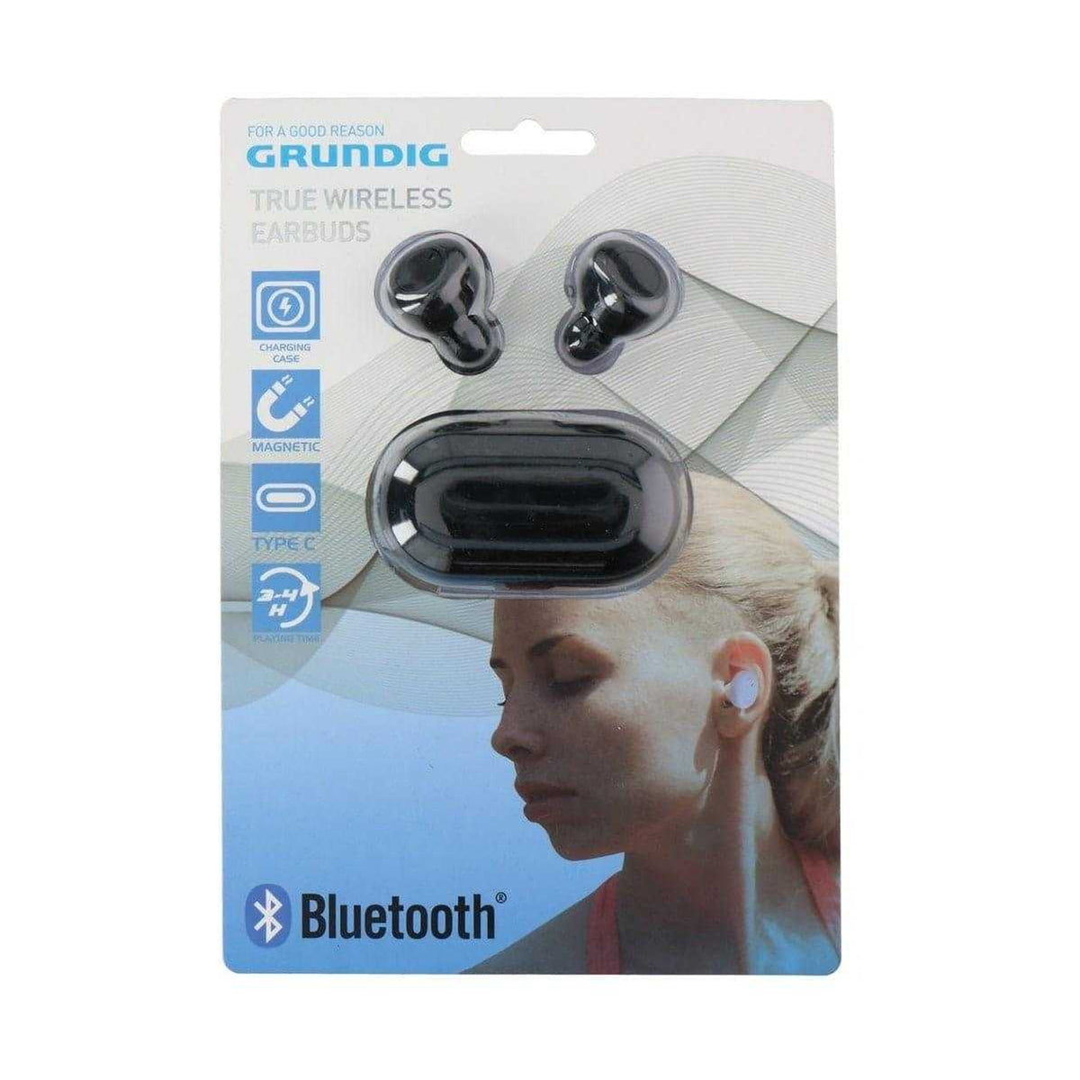 Pop-Heavy Metal - Back - Grundig ABS Plastic Wireless Earbuds