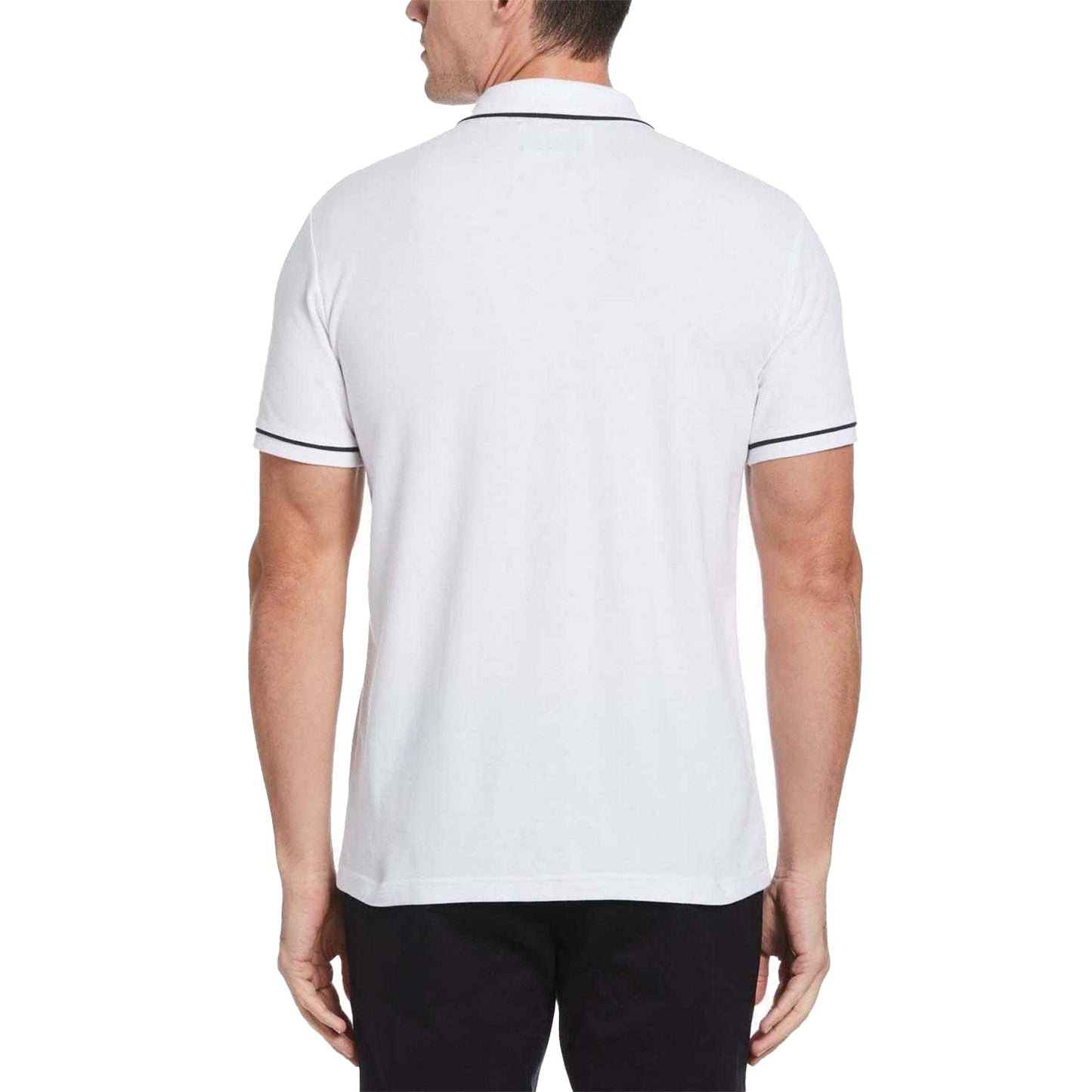 White - Back - Original Penguin Mens Earl Organic Cotton Short-Sleeved Polo Shirt