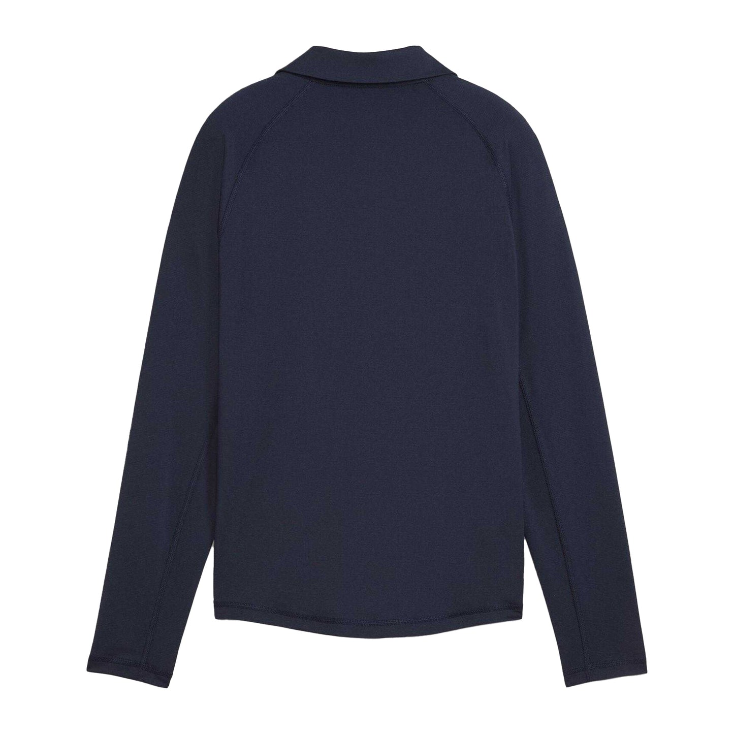 Navy Blazer - Back - Puma Womens-Ladies Elasticated Cuff Tailored Raglan Long-Sleeved Polo Shirt
