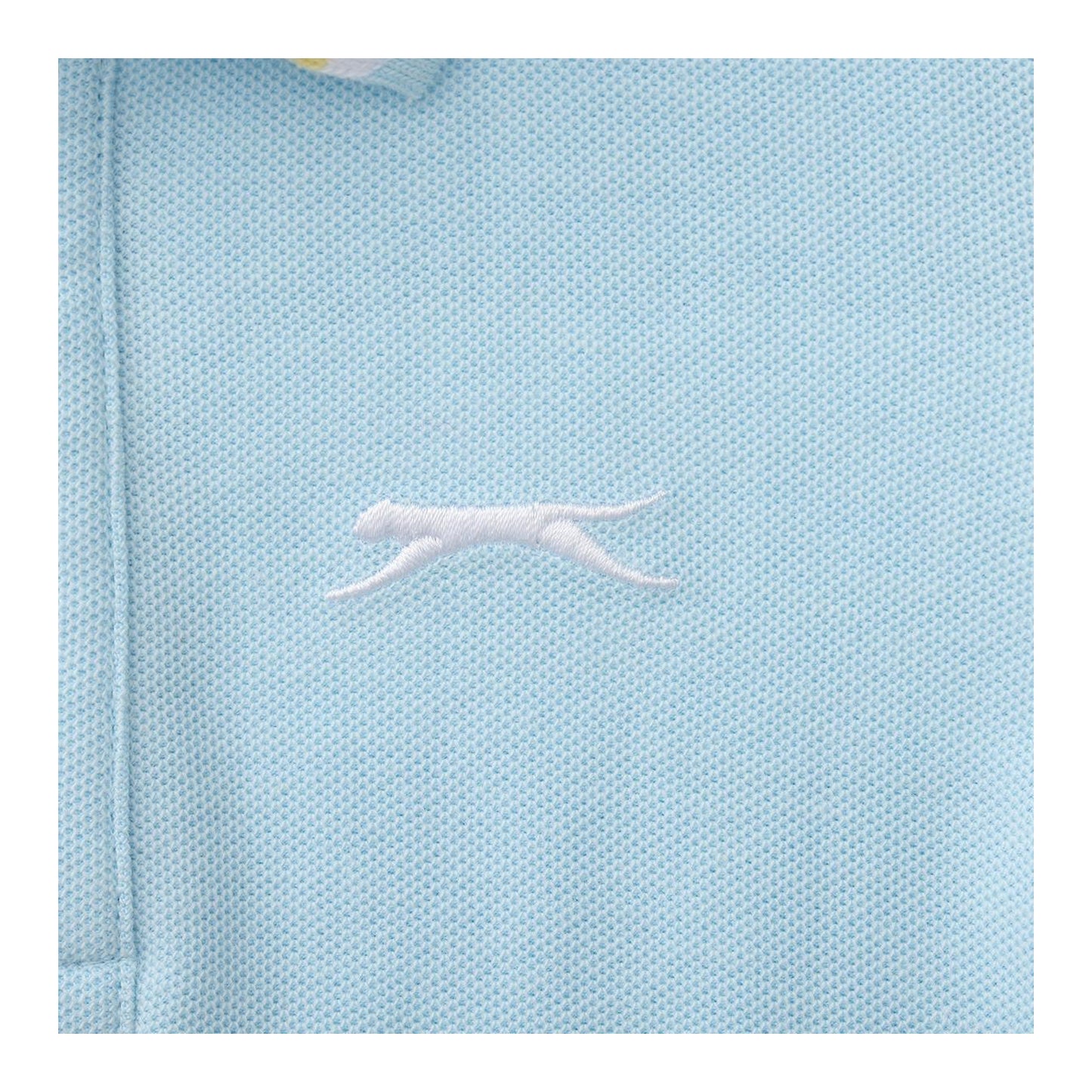 Powder Blue - Side - Slazenger Childrens-Kids Cotton Blend Short-Sleeved Polo Shirt