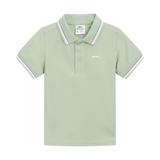 Light Mint - Front - Slazenger Childrens-Kids Cotton Blend Short-Sleeved Polo Shirt