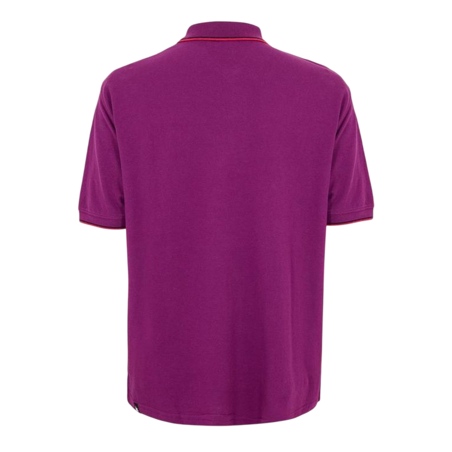 Plum - Back - Money Mens Patch Polo Shirt