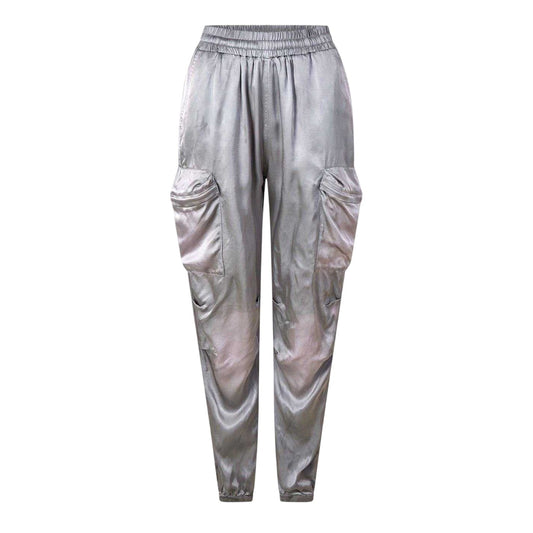 Frost Gray - Front - Diesel Unisex Adult Silky Cargo Trousers