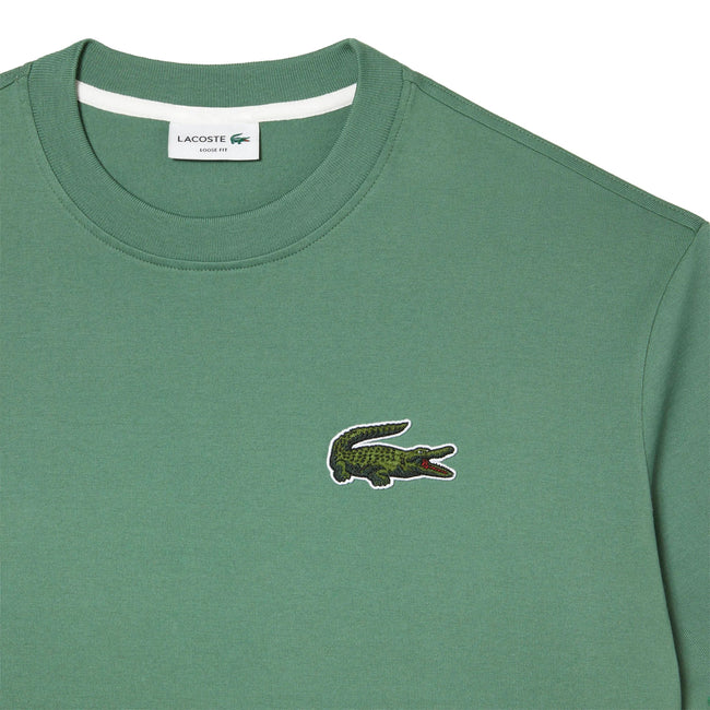 Green - Side - Lacoste Mens Organic Loose T-Shirt