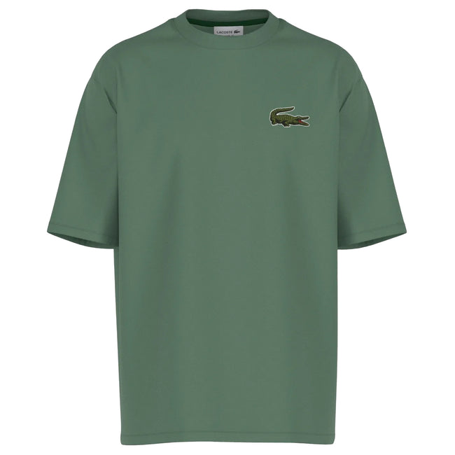 Green - Front - Lacoste Mens Organic Loose T-Shirt