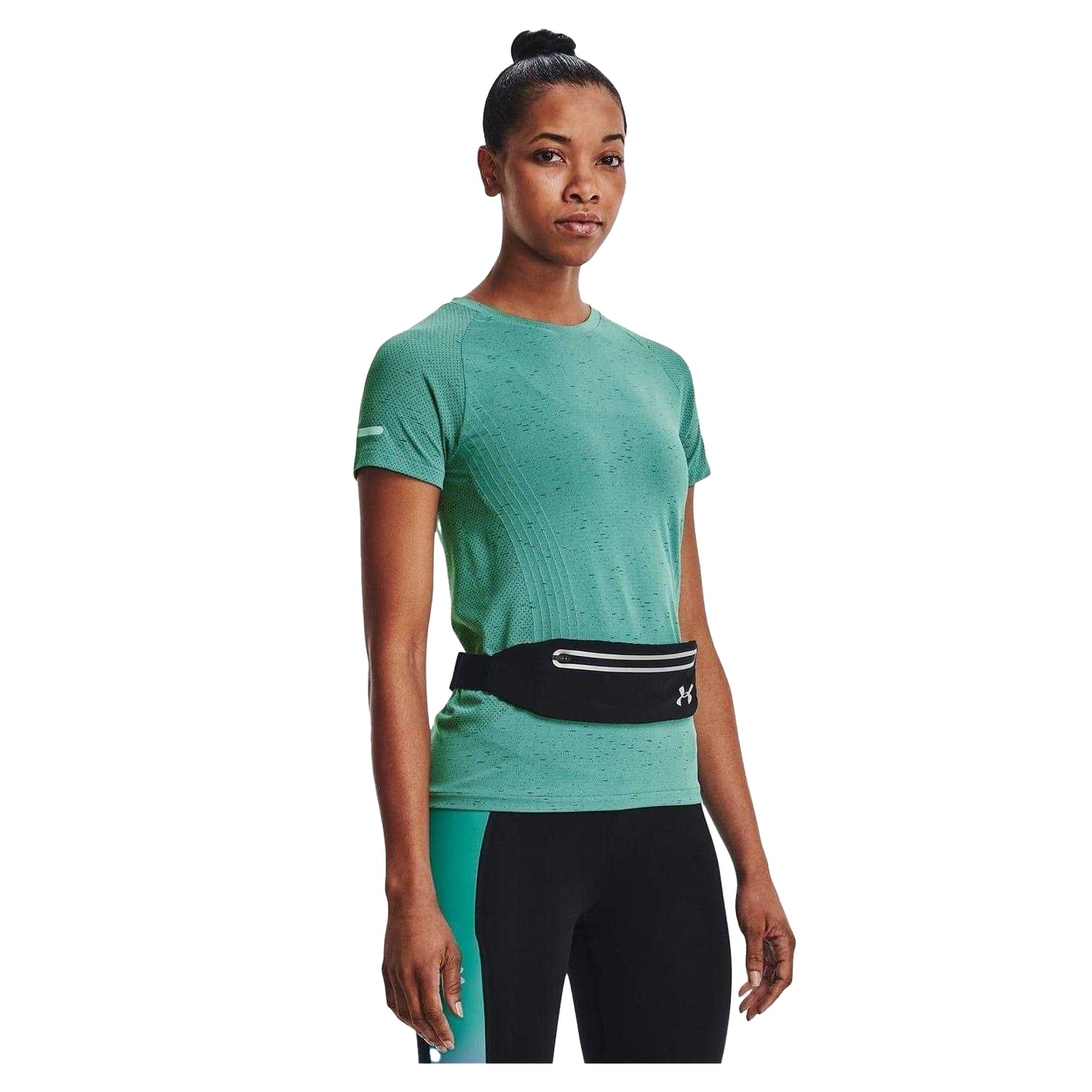 Black-Reflective - Side - Under Armour Unisex Adult Flex Running Belt
