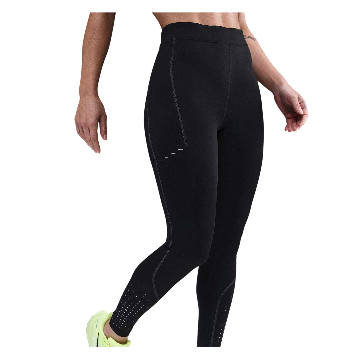 Black - Side - Nike Womens-Ladies Swift Performance Comfort Leggings