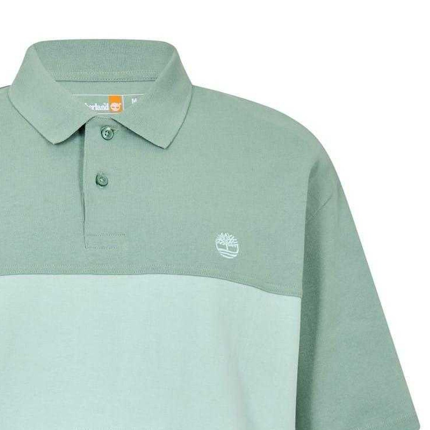 Green Bay-Cameo - Back - Timberland Mens Colour Block Cotton Rugby Shirt