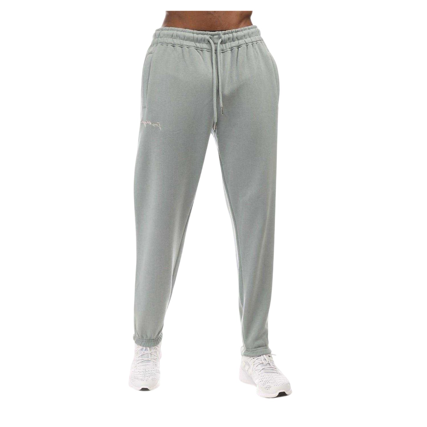Moss - Back - Hype Mens Straight Leg Oversized Joggers