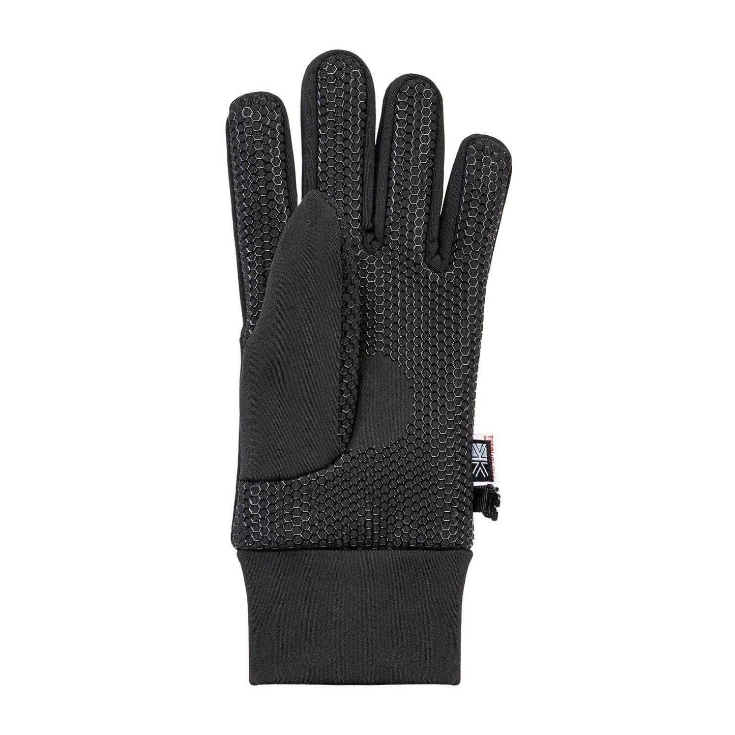 Black - Side - Karrimor Unisex Adult Glacier Logo Gloves