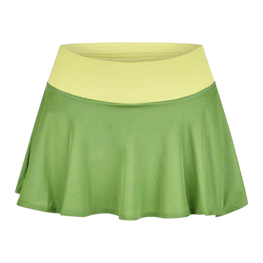 Green - Front - Head Womens-Ladies Perforated Sport Skort