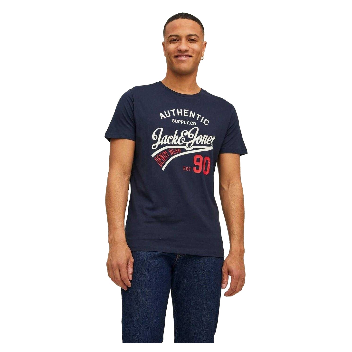 Black-White-Navy - Lifestyle - Jack And Jones Mens Ethan T-Shirt (Pack of 3)