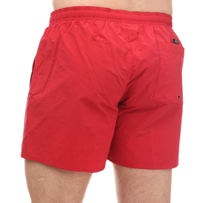 Red - Side - Armani Mens Swim Shorts