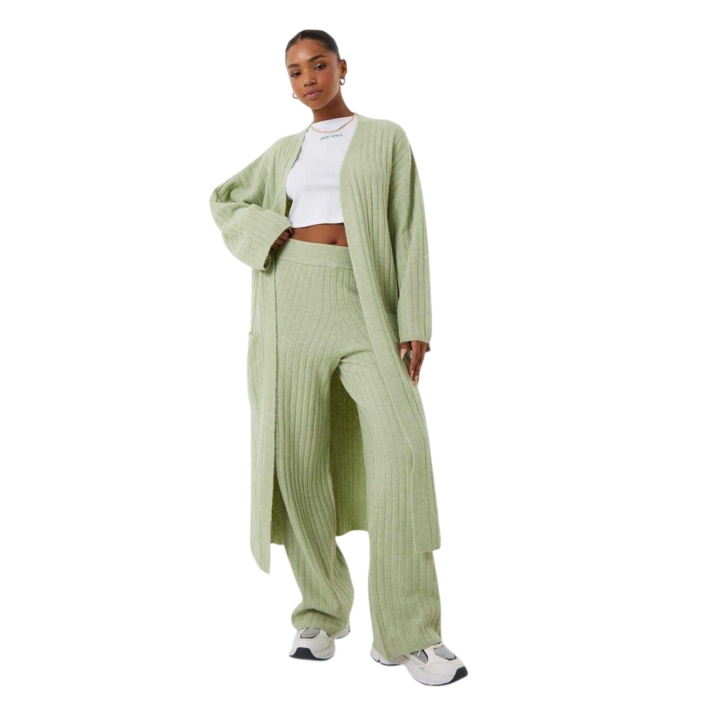 Laurel Green - Lifestyle - Jack Wills Womens-Ladies Relaxed Fit Trousers