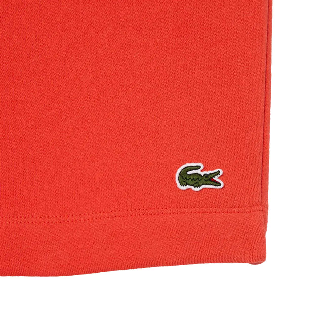 Orange - Back - Lacoste Mens Fleece Regular Shorts