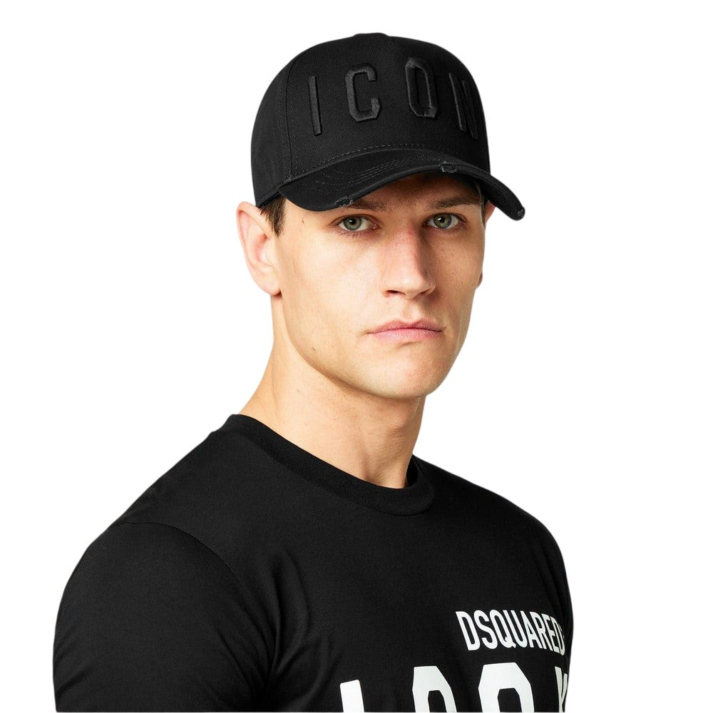 Black - Lifestyle - DSquared2 Mens Icon Icon Baseball Cap