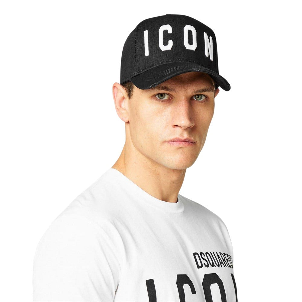 Black-White - Lifestyle - DSquared2 Mens Icon Icon Baseball Cap