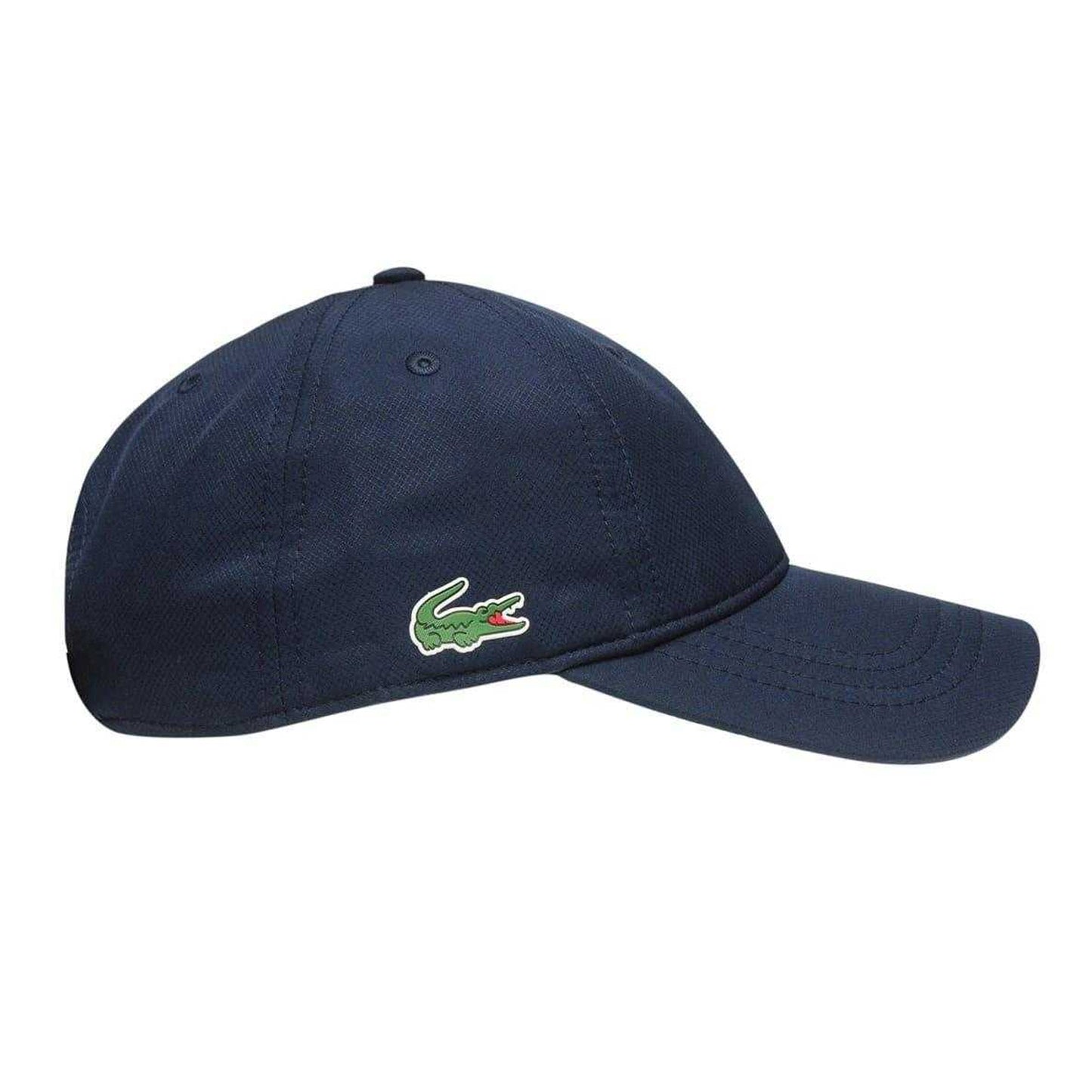 Navy - Side - Lacoste Logo Taffeta Adjustable Baseball Cap