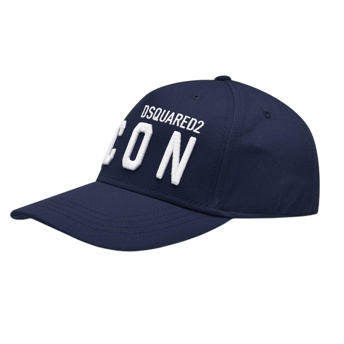 Eclipse Blue - Side - DSquared2 Childrens-Kids Icon Logo Cotton Baseball Cap