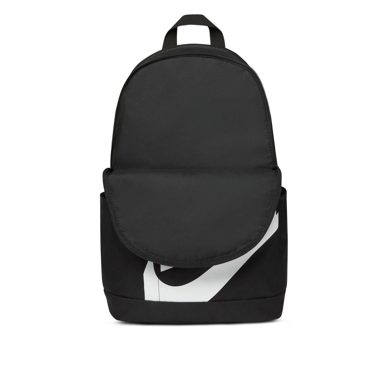 Black-White - Pack Shot - Nike Logo Polyester Backpack