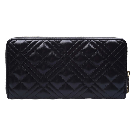 Black - Front - Love Moschino Womens-Ladies Quilted Logo Purse