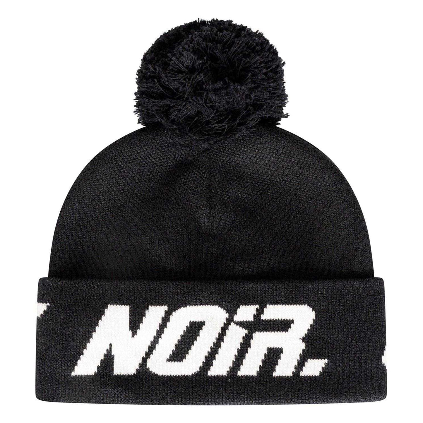 Black-White - Back - Societe Noir Lettering Beanie