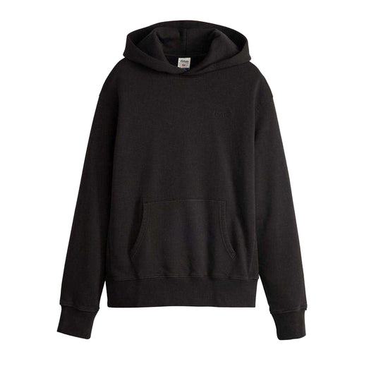 Black - Front - Levis Mens Ribbed Hoodie