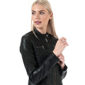 Black - Pack Shot - Only Womens-Ladies Bandit Faux Leather Biker Jacket