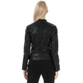 Black - Back - Only Womens-Ladies Bandit Faux Leather Biker Jacket