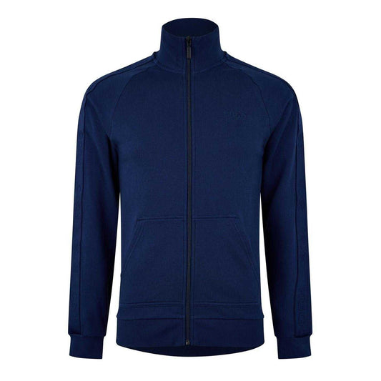 Dark Blue - Front - Hugo Boss Mens Regular Raglan Long-Sleeved Sweatshirt