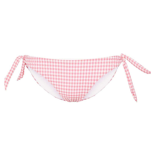 Morning Glory - Front - Pieces Womens-Ladies Checked Low Rise Bikini Bottoms