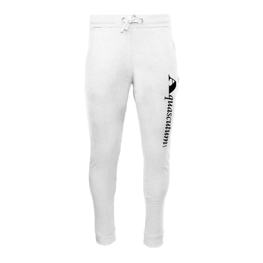 White - Front - Aquascutum Mens Logo Joggers