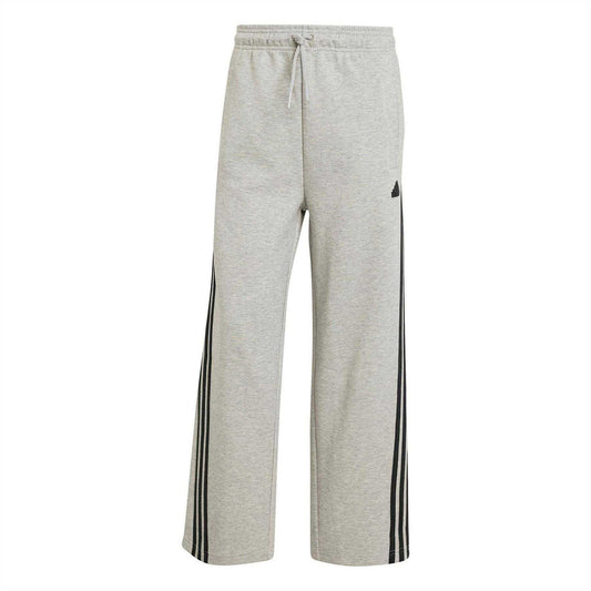 Medium Grey - Front - Adidas Womens-Ladies 3S Joggers