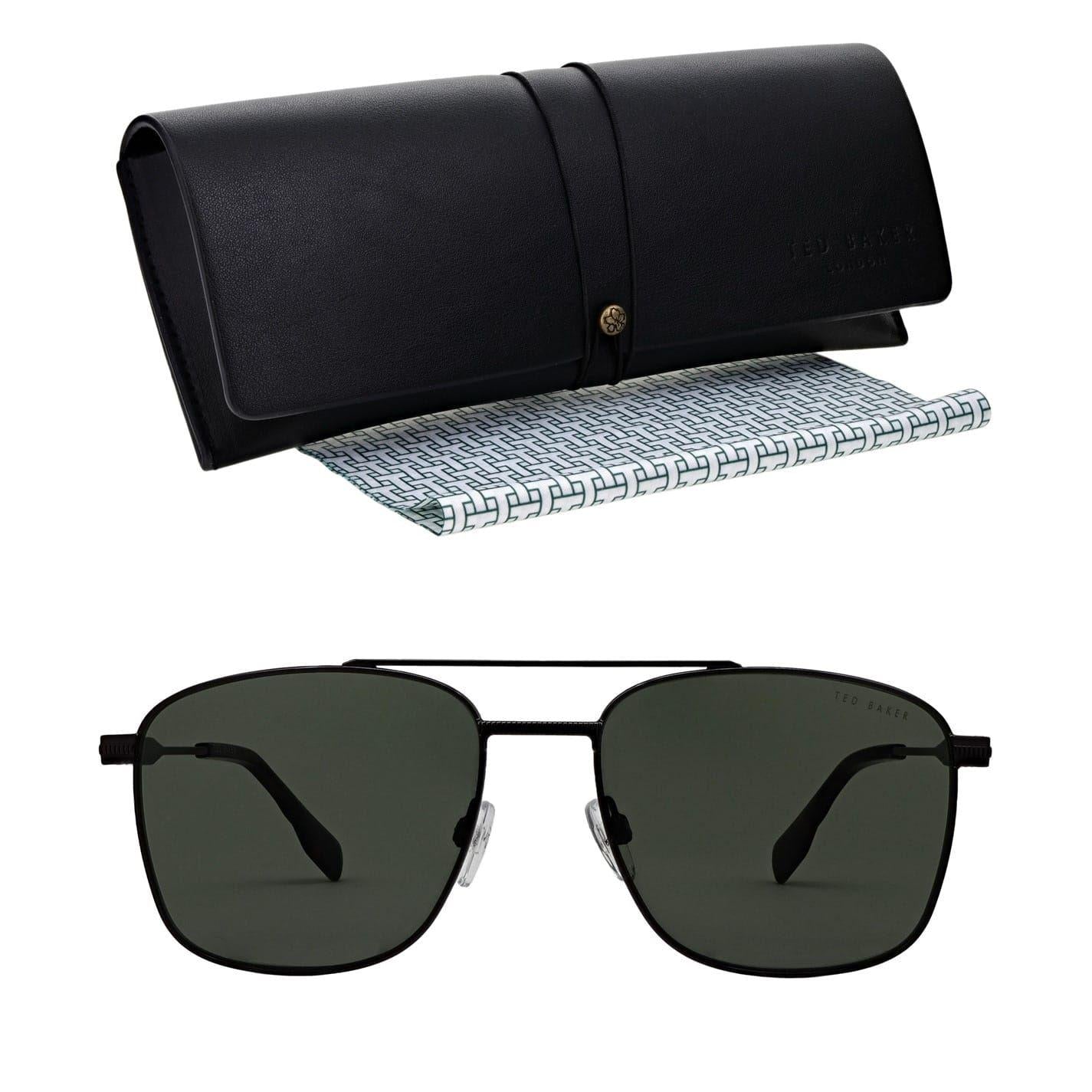 Gunmetal - Lifestyle - Ted Baker Chase Rectangular Sunglasses